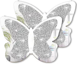 Vesici 2 Pcs Butterfly Shaped Mirror, 11.8 x 8.8 Inch