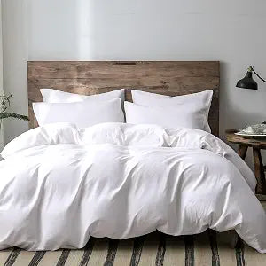 Tache 3 Piece Colorful Cloud White Duvet Cover Set-Queen