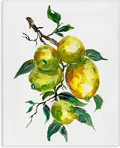 Stupell Industries Lemon Citrus Fruit Tree, 16 x 20 Inch Canvas Wall Art
