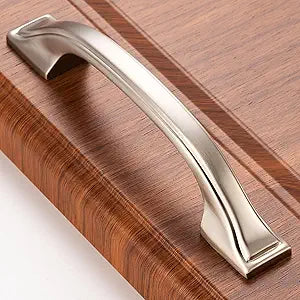 Brushed Nickel Cabinet Pulls 3 Inch Silver Drawer Pull 10 Pack 8222