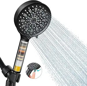 Cobbe Filtered Shower Head with Handheld, Water Softener for Hard Water