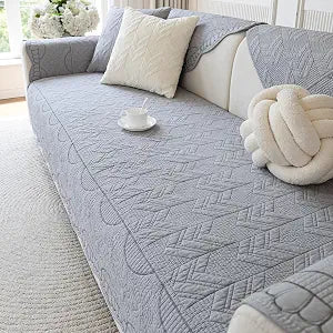 KRFOONN Cotton Quilted Dog Couch Cover for Sofa (04, 2PC 27.6" x 27.6")