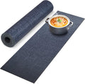 Trivet Table Runner Hot Plates Mat 12 X 40 Inch Heat Resistant Table Protector Waterproof Decorative Farmhouse Kitchen Trivets Counter Heat Proof Placemats for Hot Dishes (Black Line)