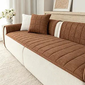 Pet Friendly Couch Cover,Non Slip Sectional Sofa Cover for L Shape Couch.