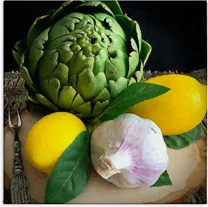 Stupell Industries Fruit Vegetable Still Life, 24 x 24 Inch Canvas Wall Art