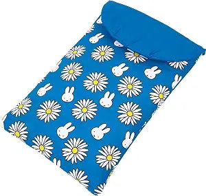 Miffy 15 Inch Laptop Pouch Floral All-Over Print with 3D Ears, Blue