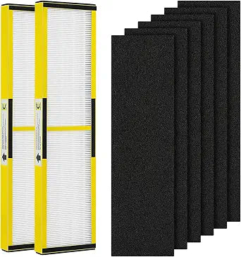 2 Pack FLT5000 Replacement Filt-er C with 6 Pack Activated Carbon Filt-er