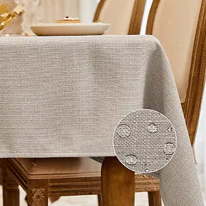 BALCONY & FALCON Rectangle Table Cloth Waterproof Beige 95"x55"