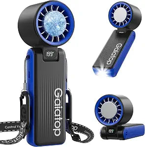 Gaiatop Portable Handheld Turbo Fan with Ice Cooler, 6000mAh, Max 32H