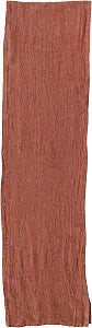 108 Inches Stonewashed Linen Table Runner for Kitchen Decorations, Rust