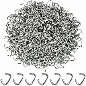 Sukh 650PCS Galvanized Hog Rings - Heavy Duty Hog Nose Rings for Upholstery