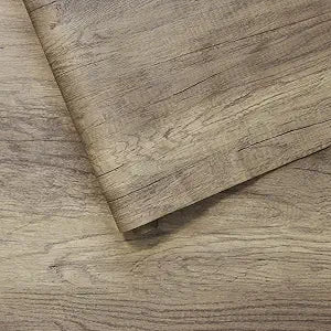 BOMENG 16"x354" Thick Brown Oak Wood Wallpaper Peel and Stick Wood Contact Paper Waterproof Vintage Wood Grain Sticker Removable Self Adhesive Vinyl Sticky Paper Countertops Furniture Closet