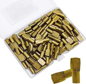 Cerpourt Bronze Tone 100 Pcs 5mm Shelf Pins Pegs, Shelf Support Pegs for Shelves, Cabinet, Bookshelf, Furniture, Closet, Wardrobe, Kitchen, Pantry