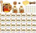 Adabocute Honey Pot, Glass Honey Jars, Mini Glass Jars 2oz 30 Pack