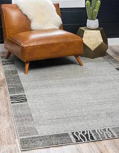 Unique Loom Del Mar Collection Area Rug - Sarah (2' 2" x 3' 1" Rectangle, Light Gray/ Gray)