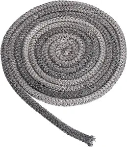 PATIKIL 3/8"x 118" Wood Stove Gasket, Graphite Fiberglass Round High-Temperature Resistance Seal Rope Replacement for Stoves Fireplace Door, Black