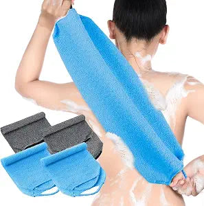 Moukeren Back Scrubber, Gray, Deep Blue