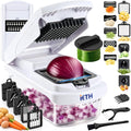 18-in-1 Vegetable Chopper Mandoline Slicer, Veggie Chopper with Container