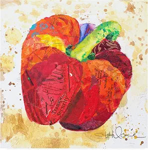 Trademark Fine Art Veggie Splash IV by Elizabeth St. Hilaire, 14x14