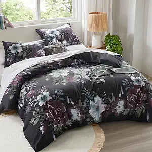 Madison Park Floral Cotton Duvet Cover Set, 3PC Full/Queen