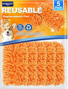 5 Pack Duster Refills Compatible with Swiffer Hand Duster, Orange