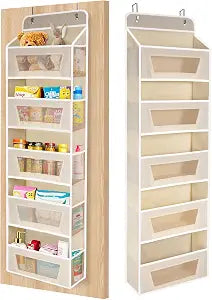 Meolsaek Over the Door Organizer,46lbs Anti-Tilt Behind the Door Storage