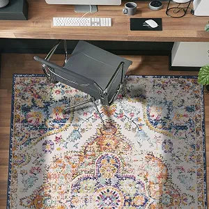 Rugshop Distressed Bohemian Vintage Tribal Area Rug Multi 3'3" x 5'