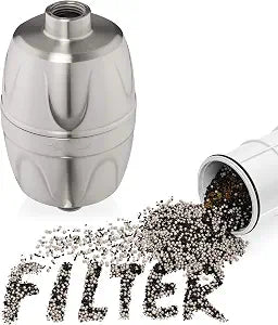 Aqua Elegante Chlorine Shower Water Filter - Brushed Nickel