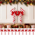 Remagr 10 Pcs Christmas Knob Covers Candy Cane Cabinet Handle Cover Kitchen