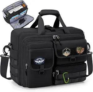 RAINSMORE Tactical Messenger Bag 15.6/17.3 Inch Military Laptop Bag for men
