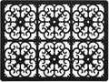 GASARÉ Extra Large, Thick, Silicone Trivet for Hot Dishes, Pots, and Pans, Heat Resistant Mat for Countertop, Hot Pad for Kitchen, Easy to Clean, 16 x 12 x 3/8 Inches, Black
