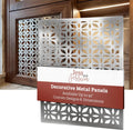 Jess and Jessica Decorative Metal Cabinet Door Inserts, Custom Steel Panels