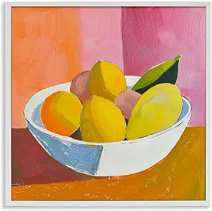 Kitchen Citrus Fruit Still Life, 17 x 17 Inch Framed Gicle Print