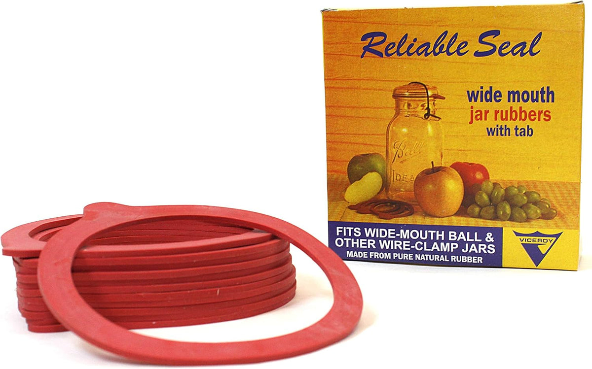 Viceroy Rubber & Plastics Rubber Rings For Wide Mouth Canning Jar, 12-Pk.