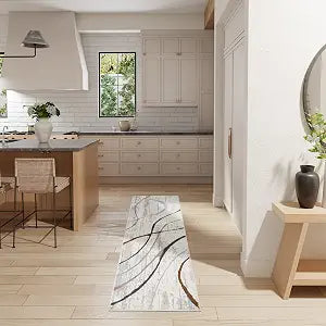 Nourison Home Glam Ivory Multicolor 2'3" x 7'6" Area Rug - Easy Clean, Non Shedding, Bed Room, Living Room, Dining Room, Kitchen (8' Runner)