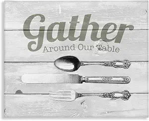 Farmhouse Kitchen Silverware, 24 x 30 Inch Canvas Wall Art