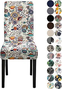 Soft Stretchy Parson Dining Chair Seat Covers/Slipcovers Set of 4