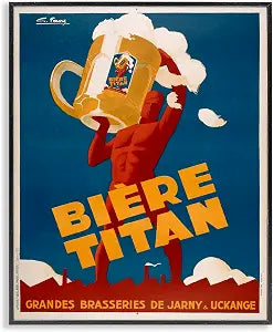 Vintage Beer Advertisement, 11 x 14 Inch Framed Gicle Print