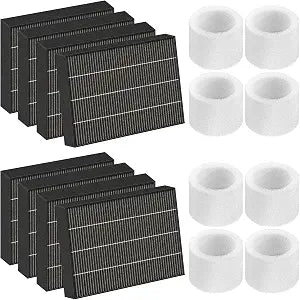 6000S Humidifier Filter Replacement for LEVOIT, 8 Gray Wick + 8 Sponge