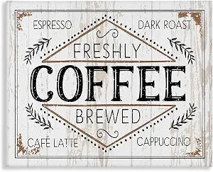 Vintage Rustic Coffee Kitchen, 16 x 20 Inch Canvas Wall Art
