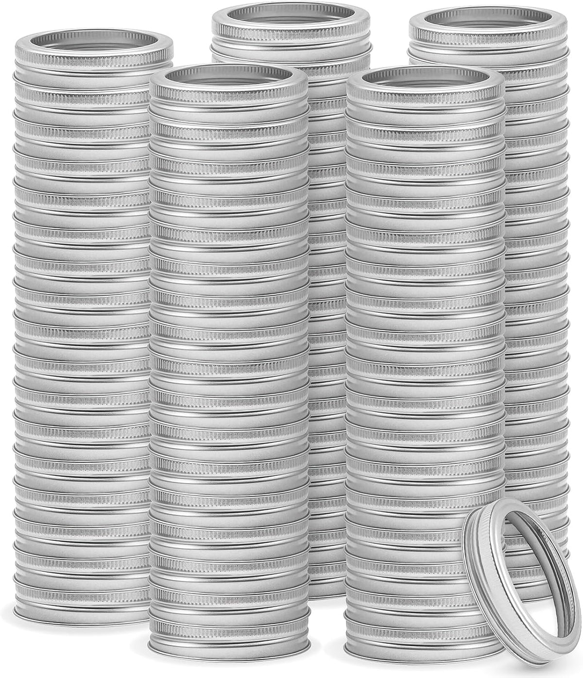 VIBRATITE 100 Count 70MM Regular Mouth Mason Jar Canning Rings