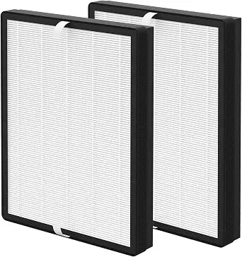 2 Pack TT-AP007 Replacement Filter, Compatible with TaoTronics TT-AP007 Air Cleaner Purifier, 3-Stage Filtration