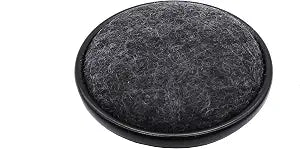 Shepherd 2" Round Reusable Carpet Bottom Furniture Caster Cups for Office Chairs, Desks, and Carts, Furniture Wheel Caster Cups for Carpet and Hardwood Surfaces, 4-Pack, Brown