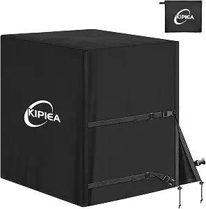 Kipiea Heavy Duty Air Conditioner Cover for Outside Units, Windproof, Anti-UV, Tear & Fade Resistant AC Cover for Winter (30" W x 30" D x 32" H)