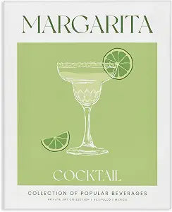 Stupell Industries Minimal Margarita Cocktail, 16 x 20 Inch Canvas Wall Art