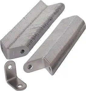 WEBI 100 Packs L Brackets Corner Bracket,90 Degree Stainless Steel Corner Brace- 1.2" L X 1.2" W,Heavy Duty- Shelf Brackets Right Angle Bracket for Shelf, Wood, Furniture, Shelves,Brush Nickel
