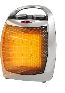 GarveeTech Greenhouse Heater - Handle Indoor Portable Electric Heaters, 2 Speed Adjustable PTC Fast Heating Ceramic Room Small Heater for Indoors Use 1500W/750W (Silver)