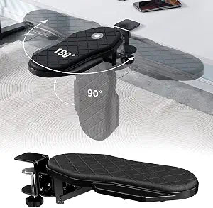CABTE Ergonomics Desk Extender Tray, Table Mount Arm Wrist Rest Shelf