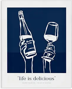 Navy Life Is Delicious Comic, 16 x 20 Inch Canvas Wall Art