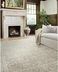 Livabliss x Nabela Noor Home Maan Traditional Medallion Area Rug, 2' x 2'11",Grey